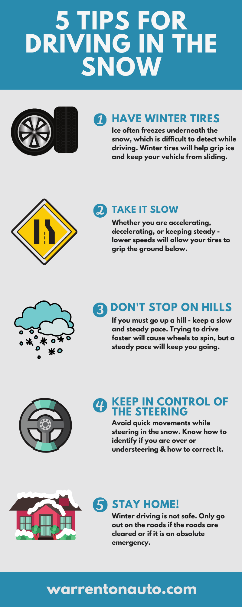 5 Tips For Driving In The Snow - Warrenton Auto Service