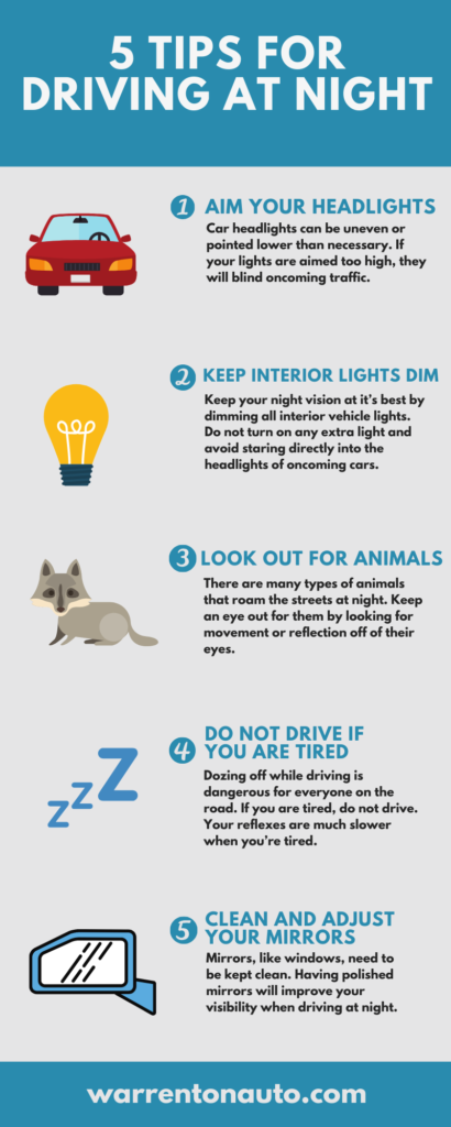 5 Tips to Stay Safe While Driving at Night